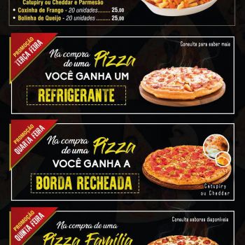 Império das Pizzas - Atendimento todos os dias com PROMOÇÕES